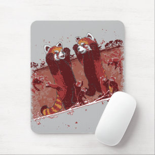 Red Panda Fury Mouse Mat