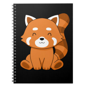 Red Panda Gift Kids Women Kawaii Red Panda Notebook