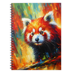Red Panda Glow Notebook