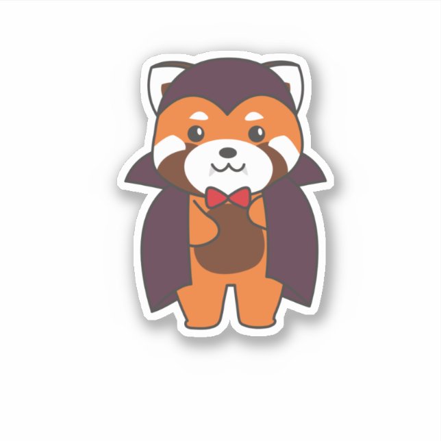 Red Panda Halloween Cute Devil Vampire Costume (Front)