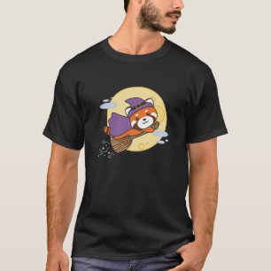 Red Panda Halloween Witch Kids Witches Costume T-Shirt