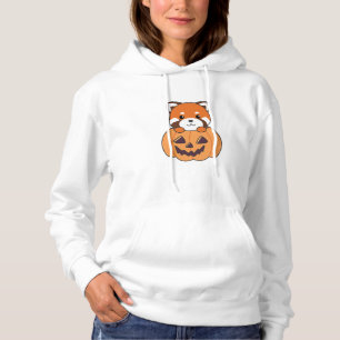 Red Panda In Pumpkin Cute Pandas Happy Halloween Hoodie