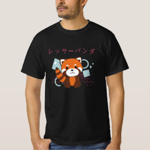 Red Panda Japan Retro 90s Kawaii Anime Animals T-Shirt