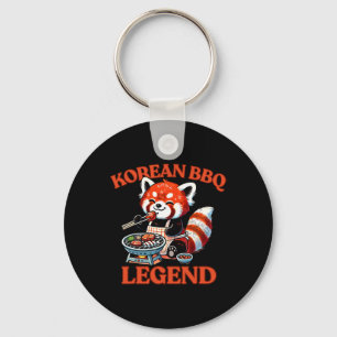 Red Panda Korean Bbq Legend Key Ring