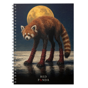 Red Panda Long Socks gothic Surreal Notebook