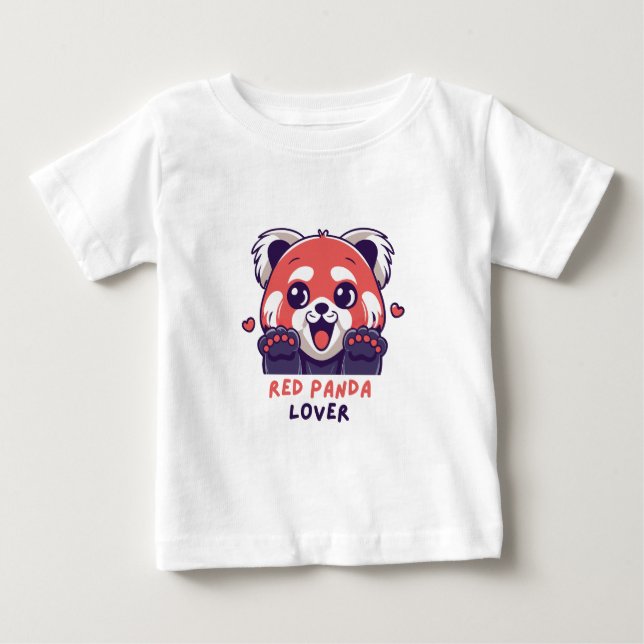 Red Panda Lover Baby T-Shirt (Front)
