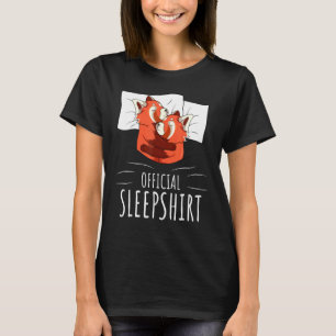 Red Panda Lover Official Sleep T-Shirt