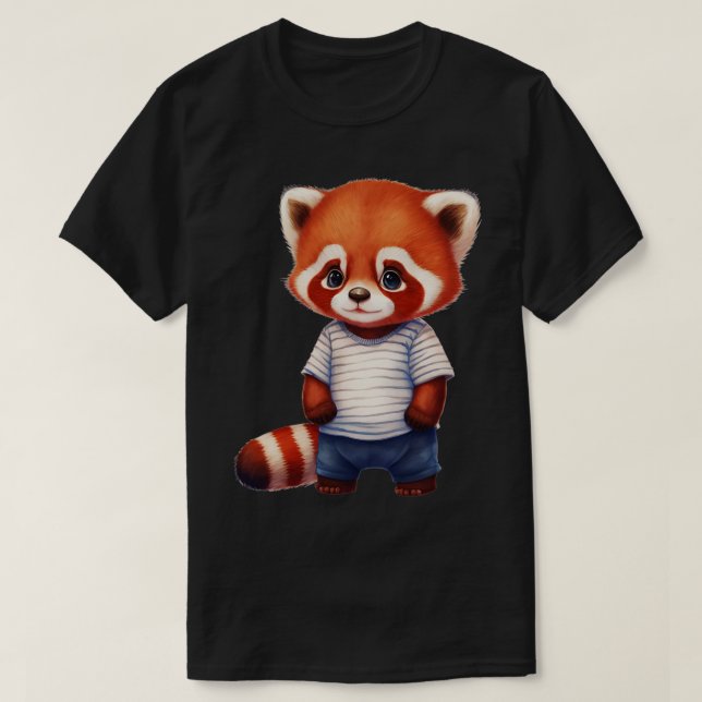 Red Panda Lovers Ba7 T-Shirt (Design Front)