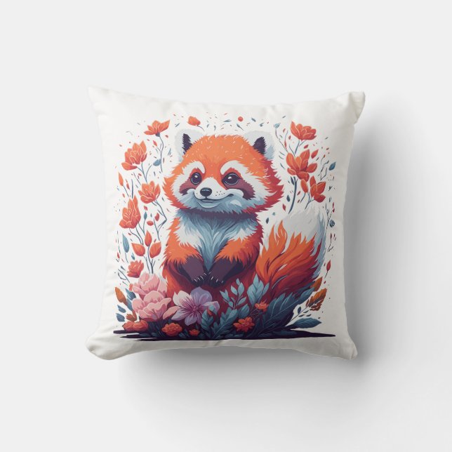 Red Panda Lovers Cushion (Front)
