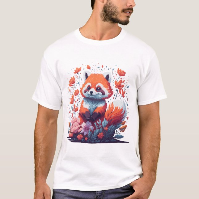 Red Panda Lovers T-Shirt (Front)