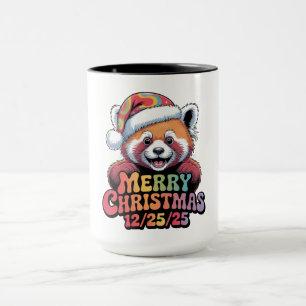 Red Panda Merry Christmas 12/25/25 Mug