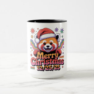 Red Panda Merry Christmas 12/25/25 Mug