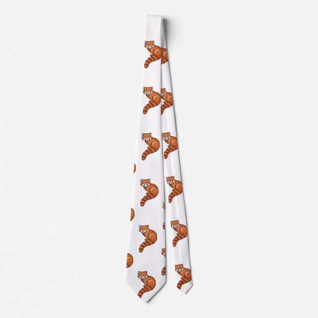 Red Panda Neck Tie (Front)