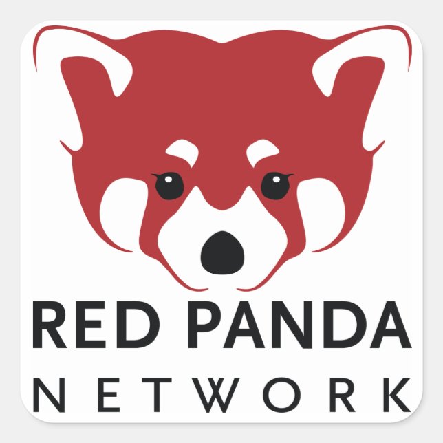 Red Panda Network Stickers (Front)