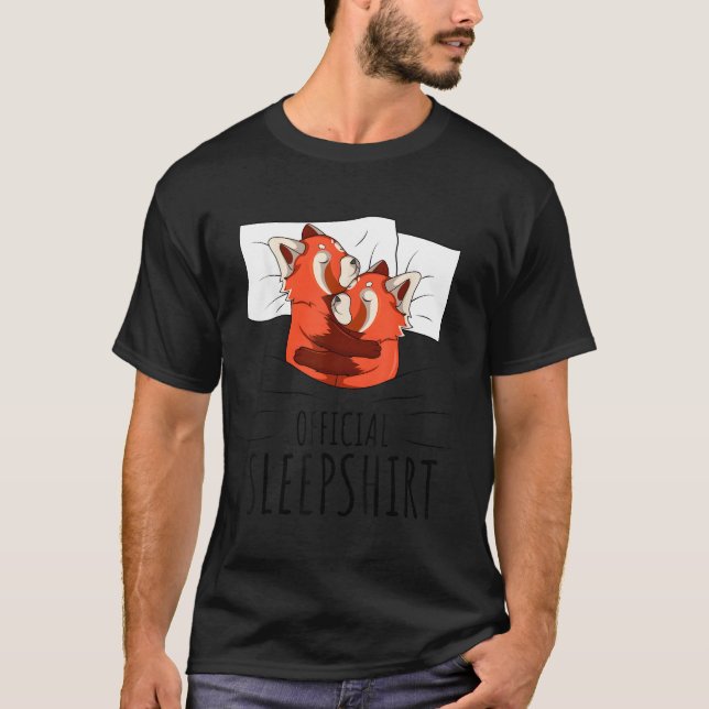 Red Panda Official Sleep T-Shirt (Front)