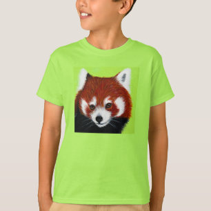 Red Panda Painting T-Shirt