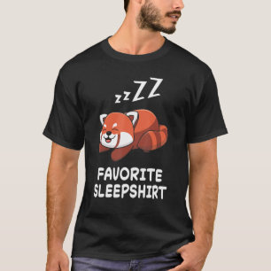 Red Panda Pandas Nap Sleeping Sleep Pajama Pyjamas T-Shirt