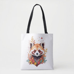 Red Panda Playful Adorable Fun Animal Colourful Jo Tote Bag