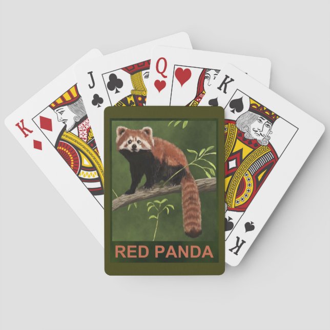 Red Panda Playing Cards (Back)