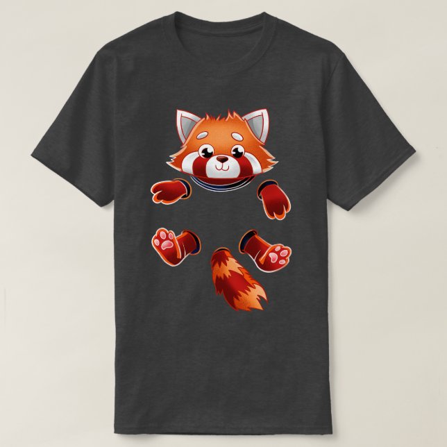 Red Panda Pocket T-Shirt (Design Front)