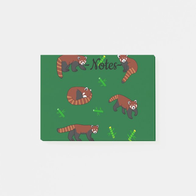 Red Panda Post-it Notes (Front)