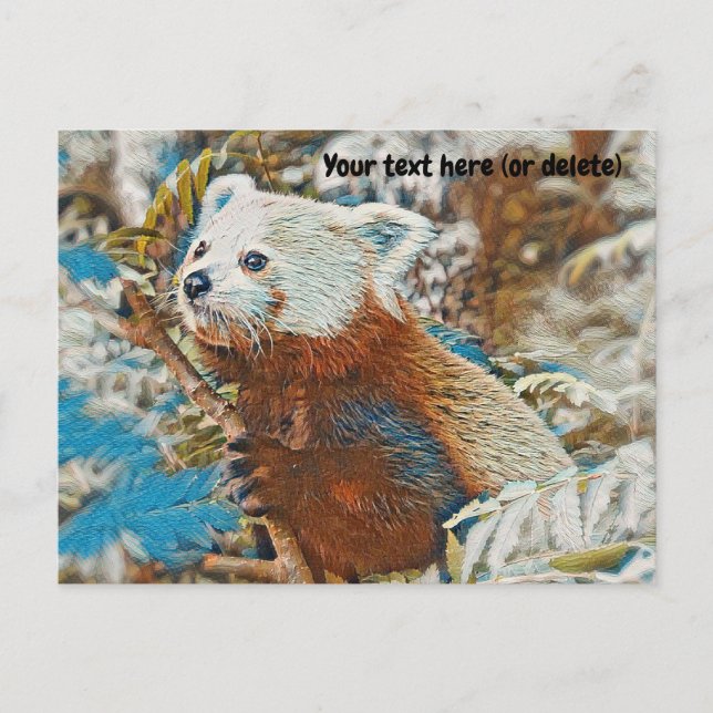 Red Panda Postcard (Front)