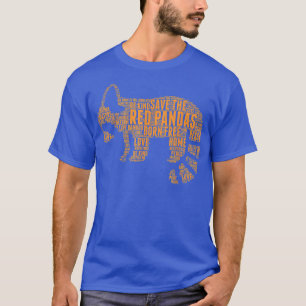 Red Panda Quotes Art Design T-Shirt