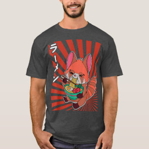 Red Panda Ramen Noodle Japan Cuisine Japanese Asia T-Shirt