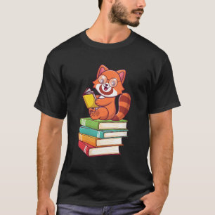 Red Panda Reader Red Pandas Book Bookworm T-Shirt