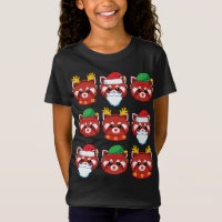 Red Panda Reindeer Elf Santa Claus Costume Merry C