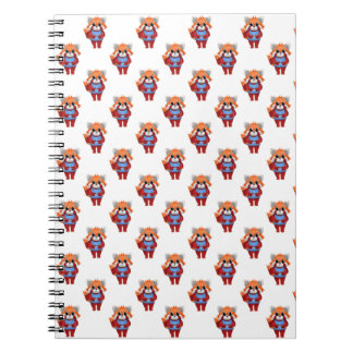 Red Panda Shy Fingers Notebook