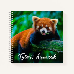 Red Panda Sketchbook  Notebook