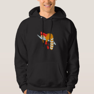 Red Panda Sleeping And Wearing Red Gloves Spot Ill Hoodie