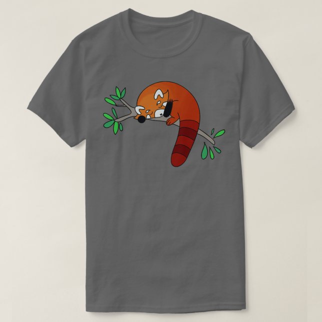 Red Panda Sleeping T-Shirt (Design Front)