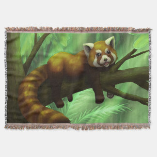 Red Panda throw blanket