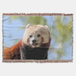 Red Panda Throw Blanket