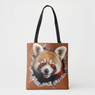Red Panda Tote Bag