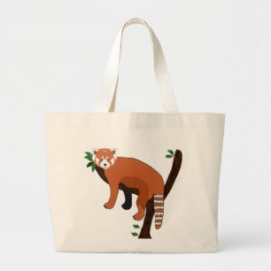 Red Panda Tote Bag