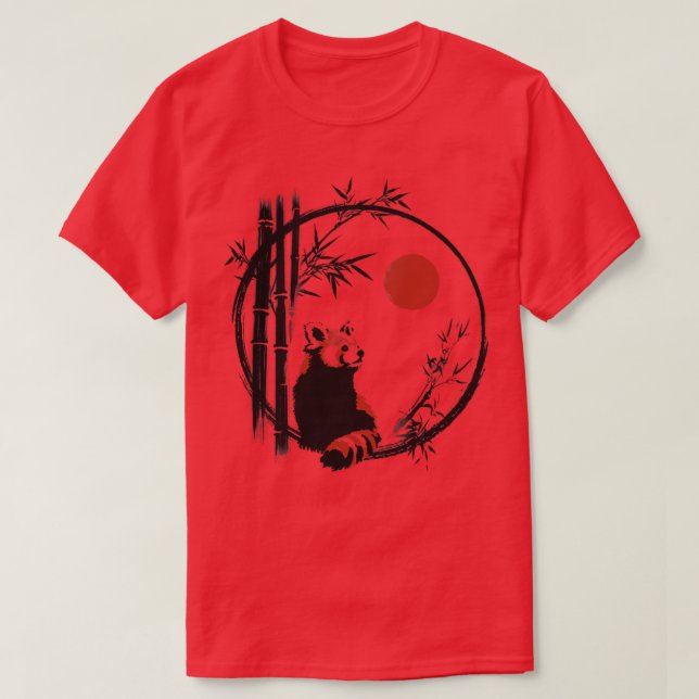 Red panda under the sun T-Shirt (Design Front)