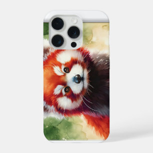 Red Panda Watercolor REF62 - Watercolor iPhone 15 Pro Case