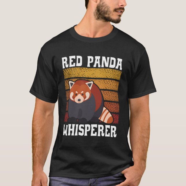 Red Panda Whisperer Wildlife Animal Zookeeper T-Shirt (Front)
