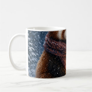 Red Panda Winter Lantern Mug
