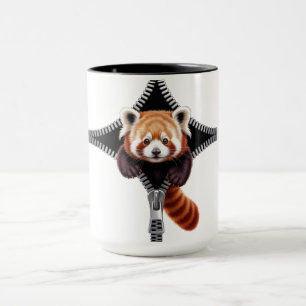 Red Panda with zipper Mug