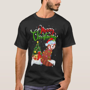 Red Panda Xmas Decorations Santa Red Panda Chris T-Shirt