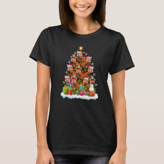 Red Panda  Xmas Holiday  Red Panda Christmas Tree T-Shirt