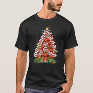 Red Panda Xmas Lights Santa Red Panda Christmas T T-Shirt