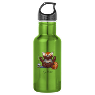 Red Panda Yoga Master Teacher Gift Animal Artwork 532 Ml Water Bottle