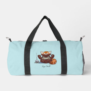 Red Panda Yoga Teacher Accessories Animal Artwork Duffle Bag