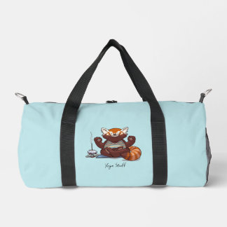 Red Panda Yoga Teacher Accessories Animal Artwork Duffle Bag