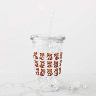 Red Pandas Acrylic Tumbler